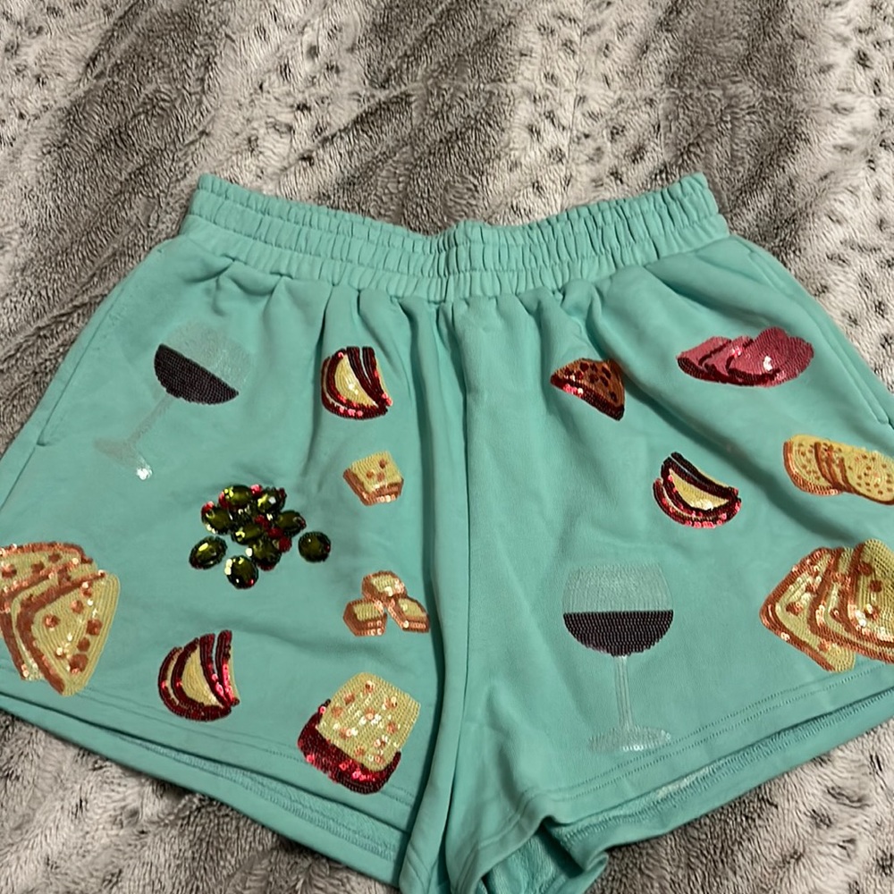 Mint Charcuterie Shorts NEW WITH TAGS